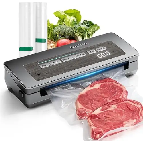 Anybear Vacuum Sealer Machine 90kPa 120W Wide Seal All-IN-1
