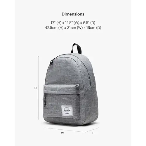 Herschel Supply Co. Classic Backpack Raven Crosshatch - Basic/Core