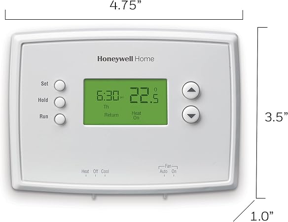 Honeywell 5 and 2 Day Programmable Backlit Display Thermostat RTH2300B