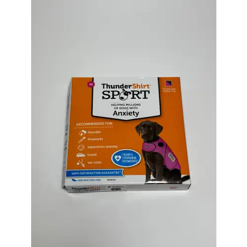 Thundershirt Dog Anxiety Relief Calming Vest x Small Fuchsia Sport