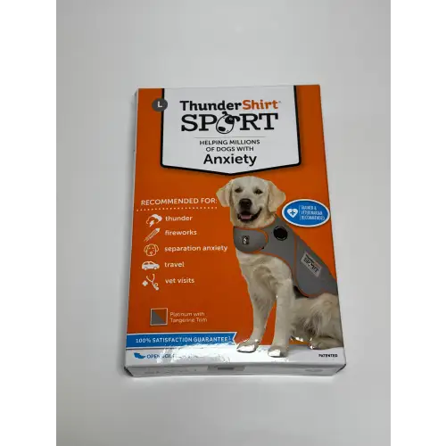 ThunderShirt for Dogs Large Platinum Sport - Dog Anxiety Relief Calming Vest