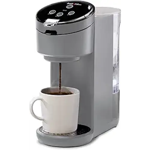 Instant Pot Single Serve K-Cup Pod Compatible Coffee Maker with Reusable Pod & Bold Setting 8-12oz - Coffee Machines