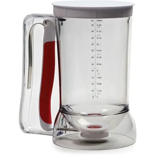 Norpro 1013 Batter Dispenser Clear/Red 4 cup - Kitchen