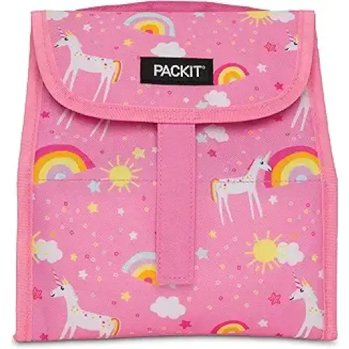 Packit Freezable Lunch Sack Unicorn Dream Pink - Lunchboxes & Insulated Food