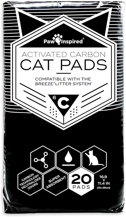 Paw Inspired Cat Pads, Generic Refill for Breeze Tidy Cat Litter System 20 Count