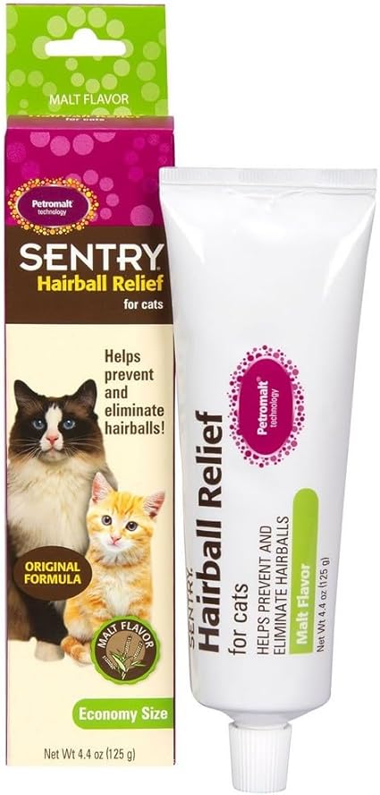 Sentry Hairball Relief for Cats Malt Flavor 4.4 Ounces