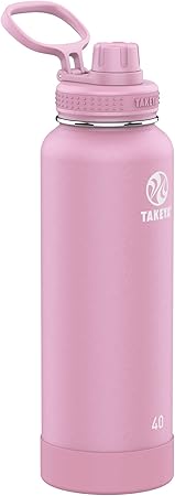 Takeya Actives 40 Oz Vacuum Insulated Stainless Steel Water Bottle Pink Lavender
