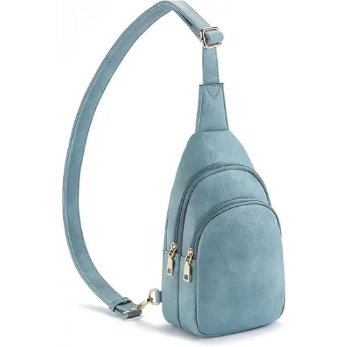 Telena Sling Bag for Women Leather Crossbody Bags Sling Backpack Teal - Shoulder/Crossbody Bags