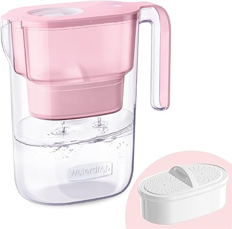 Waterdrop Water Filter Pitcher with 1 Filter, 5X Times Lifetime, Lasts 200 Gallons 7-Cup Capacity