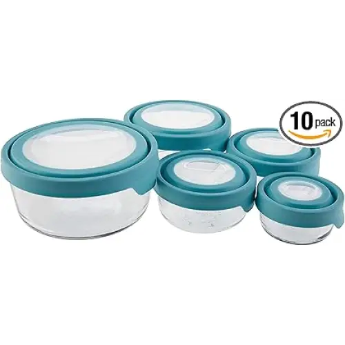 Anchor Hocking TrueSeal 10-piece Glass Food Storage Containers with Airtight Lids - Food Storage & Organization