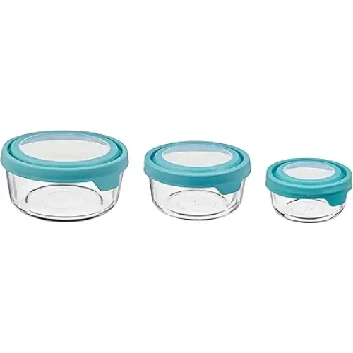 Anchor Hocking TrueSeal Round Glass Food Storage Containers with Airtight Lids - Food Storage & Organization