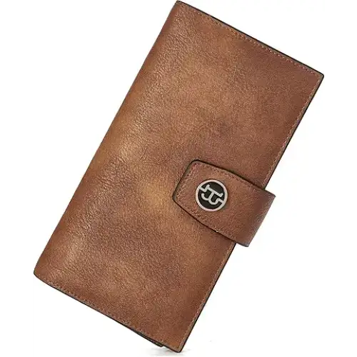 BOSTANTEN Womens RFID Bocking Wallet Genuine Leather Wallets Large Capacity. - Security/Travel wallets