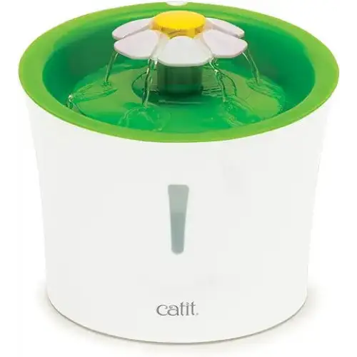Catit Flower Fountain with Triple Action Filter Cat Drinking Water Fountain 3 L