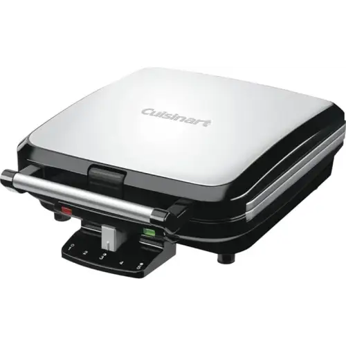 Cuisinart 4-Slice Belgian Waffle Maker Stainless Steel/Black - Waffle Irons