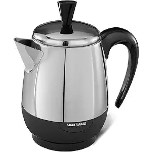 Farberware Electric Coffee Percolator FCP240 Stainless Steel Basket - Electric Tea Pots and Water Boilers