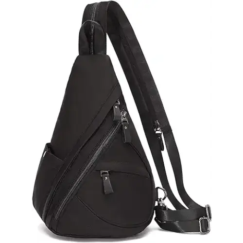 KL928 Nylon Sling Bag - Small Crossbody Backpack Shoulder Casual Daypack Multipurpose Rucksack - Shoulder/Crossbody Bags