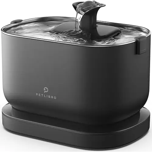 PETLIBRO Cat Water Fountain Wireless Pet Fountain Battery Operated 2.5L/84oz Dockstream