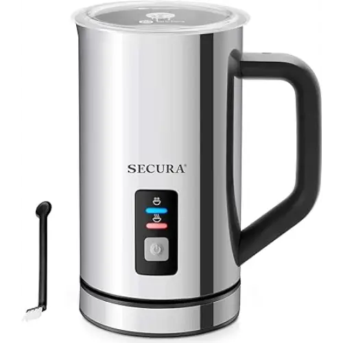 Secura Milk Frother Electric Milk Steamer Stainless Steel 8.4oz/250ml - Food Steamers