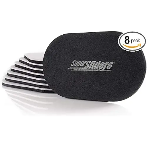Super Sliders-5 3/4’’ x 9 1/2’’ Oval Reusable Furniture Sliders for Hard Surfaces