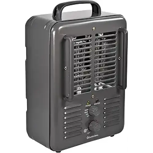 Comfort Zone Milkhouse Style Utility Space Heater with Adjustable Thermostat