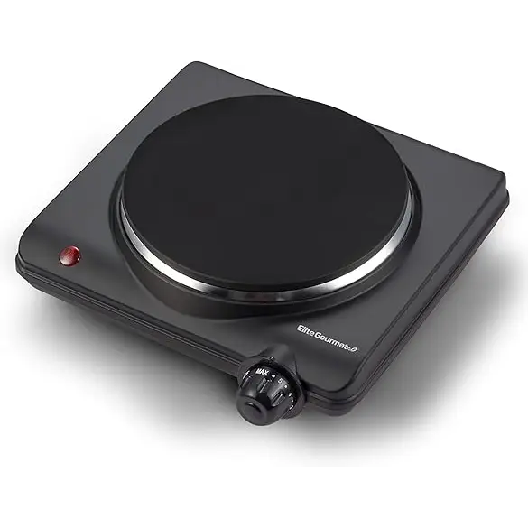 Elite Gourmet Countertop Cast Iron Electric Hot Plate