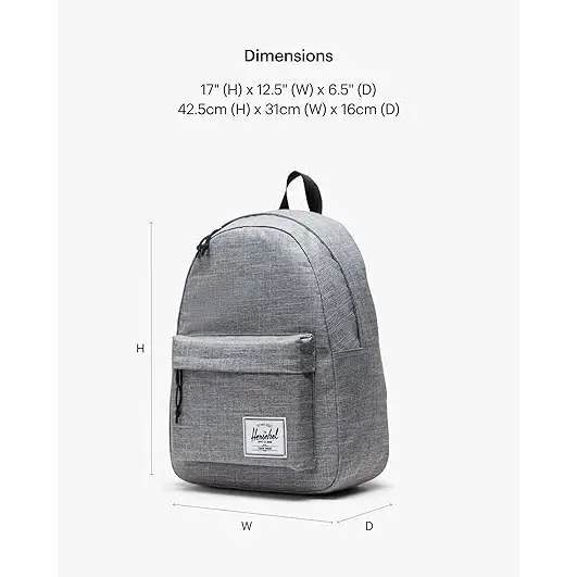 Herschel Supply Co. Classic Backpack, Raven Crosshatch