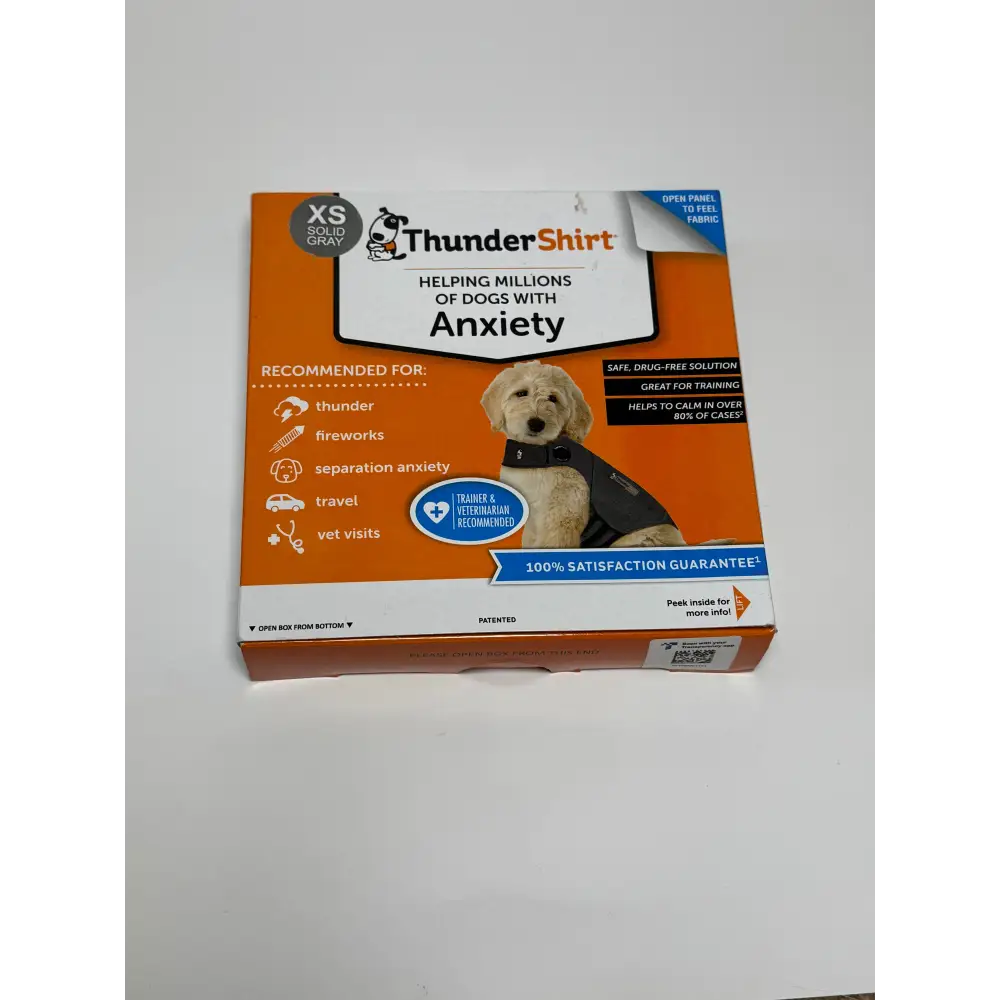 ThunderShirt for Dogs, X Small, Platinum Sport - Dog Anxiety Relief Calming Vest