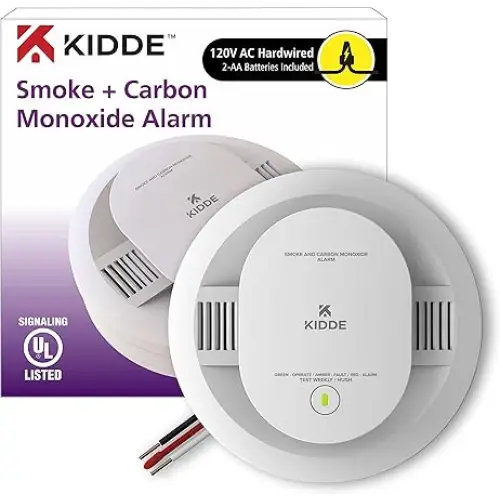 Kidde 30CUAR Hardwired Smoke & Carbon Monoxide Detector, AA Battery Backup, Interconnectable