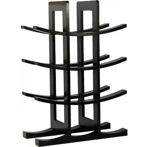 Oceanstar 12-Bottle Bamboo Wine Rack Dark Espresso - Storage