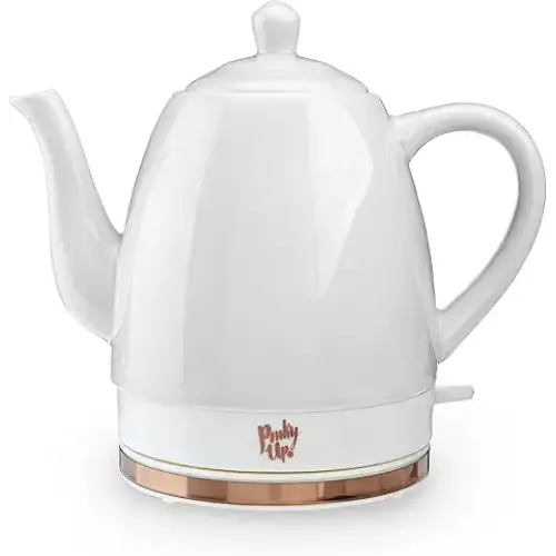 Pink Up Noelle Electric Tea Kettle Gooseneck Kettle Hot Water Dispenser Pour Over Coffee Automatic shut off Cordless