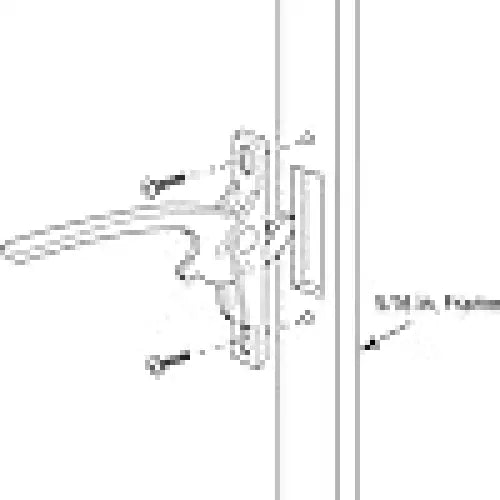 Prime-Line H 3716 White Casement Window Locking Handle (Single Pack)