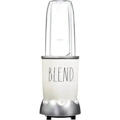 Rae Dunn Personal Blender 600W | 24oz Capacity | BPA-Free Jar | Crushes Ice | Leak-Proof | Anti-Slip Feet | Dishwasher