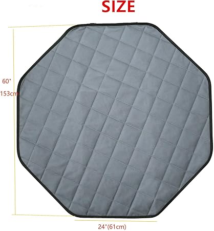 Rinling- Washable Pee Pads for Dogs, 24" Pet Playpen Mat Octagon