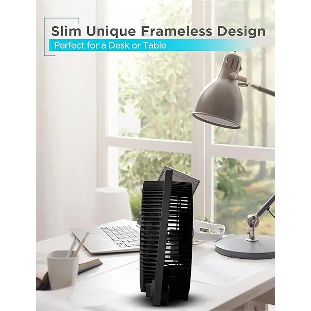 BLACK + DECKER 9 inches Frameless Tabletop Box Fan Black - Fans