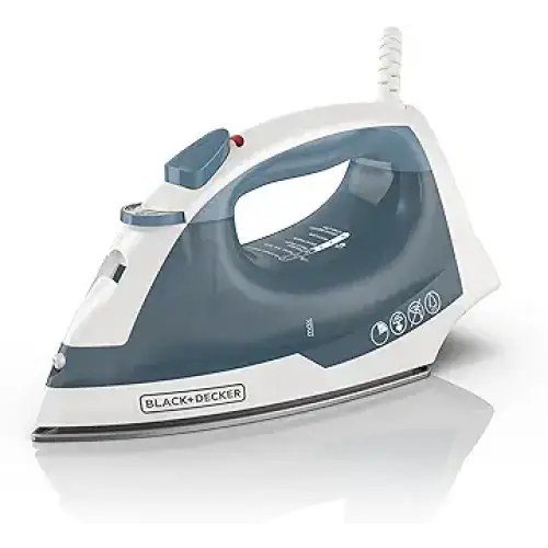 BLACK + DECKER Easy Steam Compact Iron IR40V Nonstick Plate SmartSteam Anti-Drip Auto Shutoff - Irons and Steamers