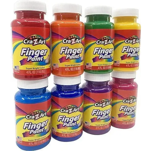 Cra-Z-Art Washable Kids Finger Paint Bulk Pack 8ct - Painting and Drawing