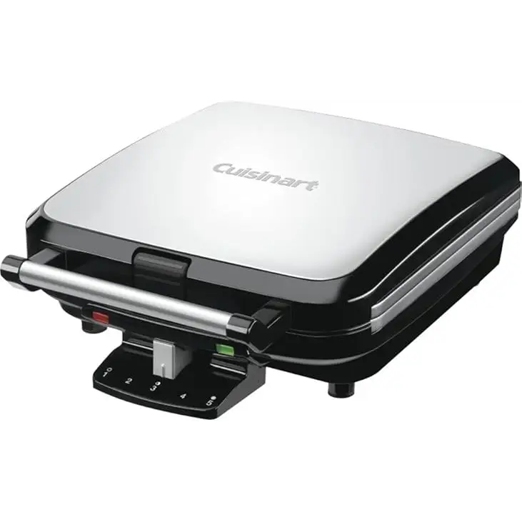 Cuisinart 4-Slice Belgian Waffle Maker Stainless Steel/Black WAF-150P1 - Waffle Irons