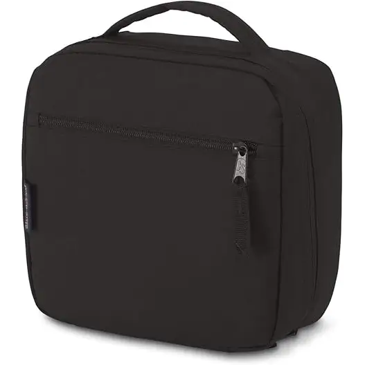 JanSport Lunch Break Insulated Cooler Bag - Leakproof Picnic Tote Black - Basic/Core