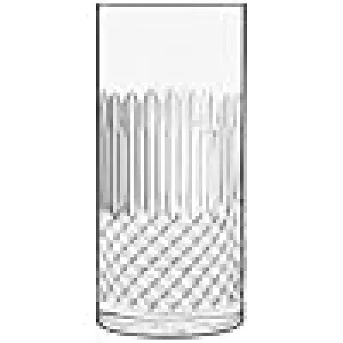 Luigi Bormioli Diamonte 16 oz. Beverage/Hiball Glass Set of 4 - Glassware