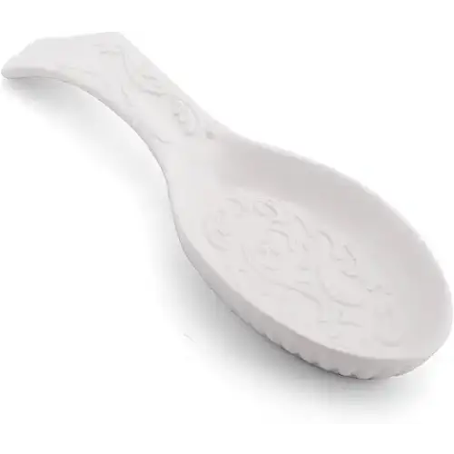 Mikasa Italian Countryside Spoon Rest 10-Inch White - Spoon Rests & Trivets