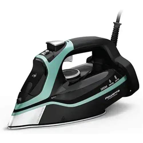 Rowenta Steam Force Stainless Steel Soleplate Steam Iron for Clothes 400 Microsteam Holes 1800 Watts Ironing Fabric